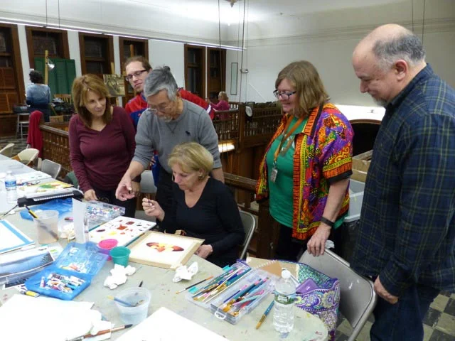 Watercolor class at Arts Guild New Jersey located in Rahway, New Jersey. (Photo courtesy of Angelito de Leon David)