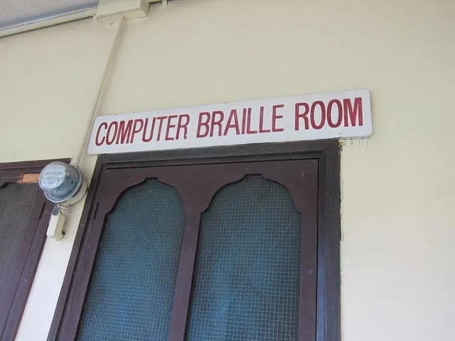 The computer Braille room