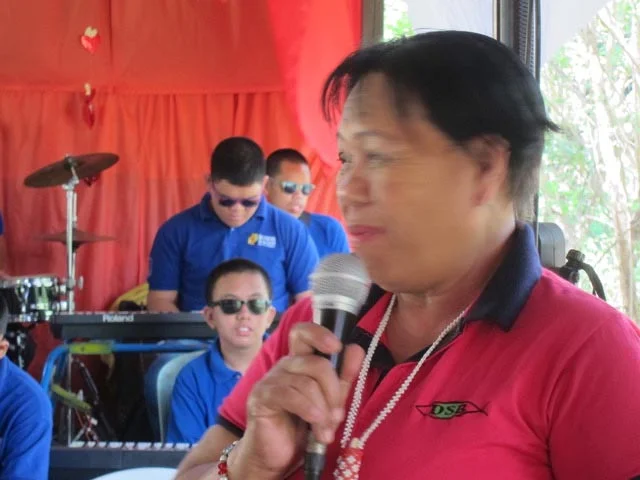 Lolita Inocentes, a retired teacher, just joined the Davao School for the Blind a year ago as its principal.