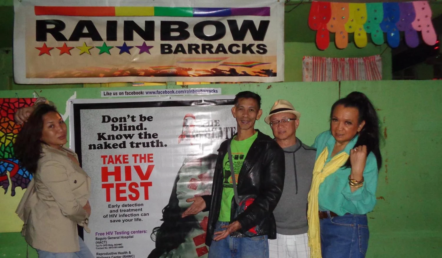 Volunteer Santy, Pastor Myke, author, and Yabut (Photo courtesy of Bootz Yabut)