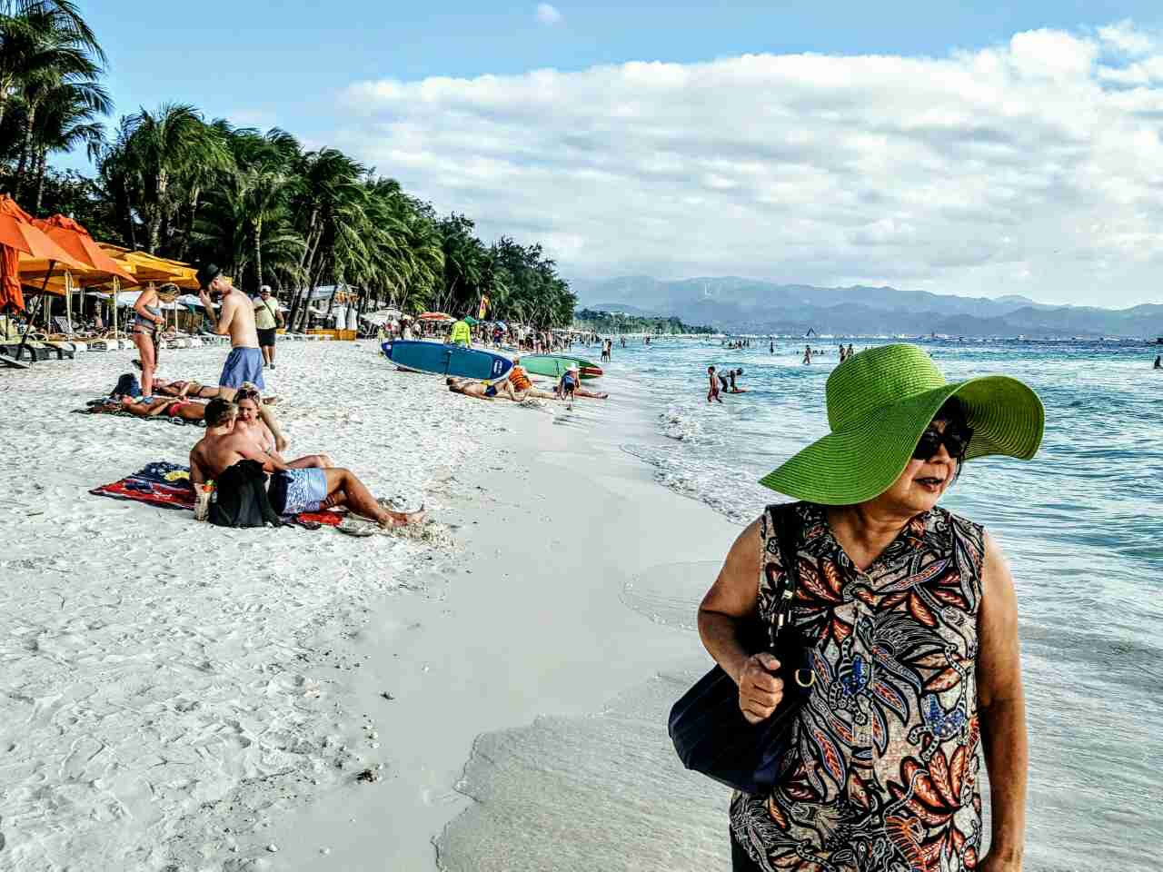 The white sand beach at Boracay (Photo courtesy of Gemma Nemenzo)