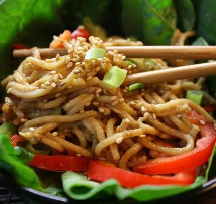 The Happy Home Cook: Peanut-Sesame Pasta Salad