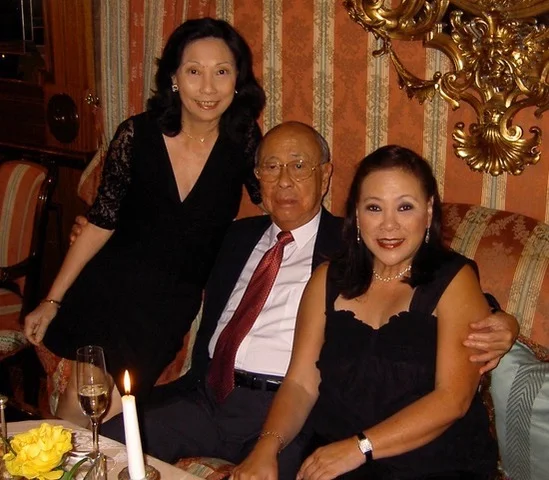 Dinner with sister, Bella, and Dad before going to the opera in Salzburg in 2006. 