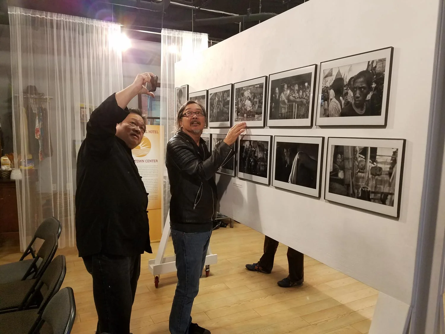 Leland Wong and Tony Remington at Tony's opening (Photo by Leon Sun © 2017)