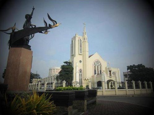 The Tarlac plazuela and cathedral that leads to main street F. Tanedo St. (Photo courtesy of the Tarlac Cultural Heritage and Landmarks Facebook page)