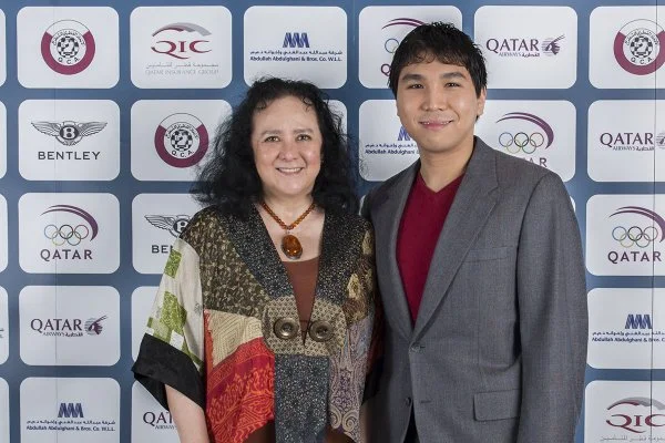 Lotis Key-Kabigting with Wesley So at the Qatar Open (Source: twitter.com)
