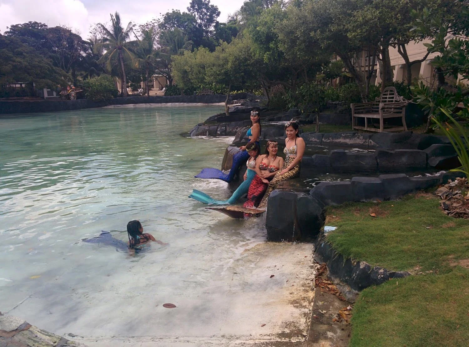 The mermaids of Plantation Bay Resort in Mactan (Photo by Cecilia Manguerra-Brainard)