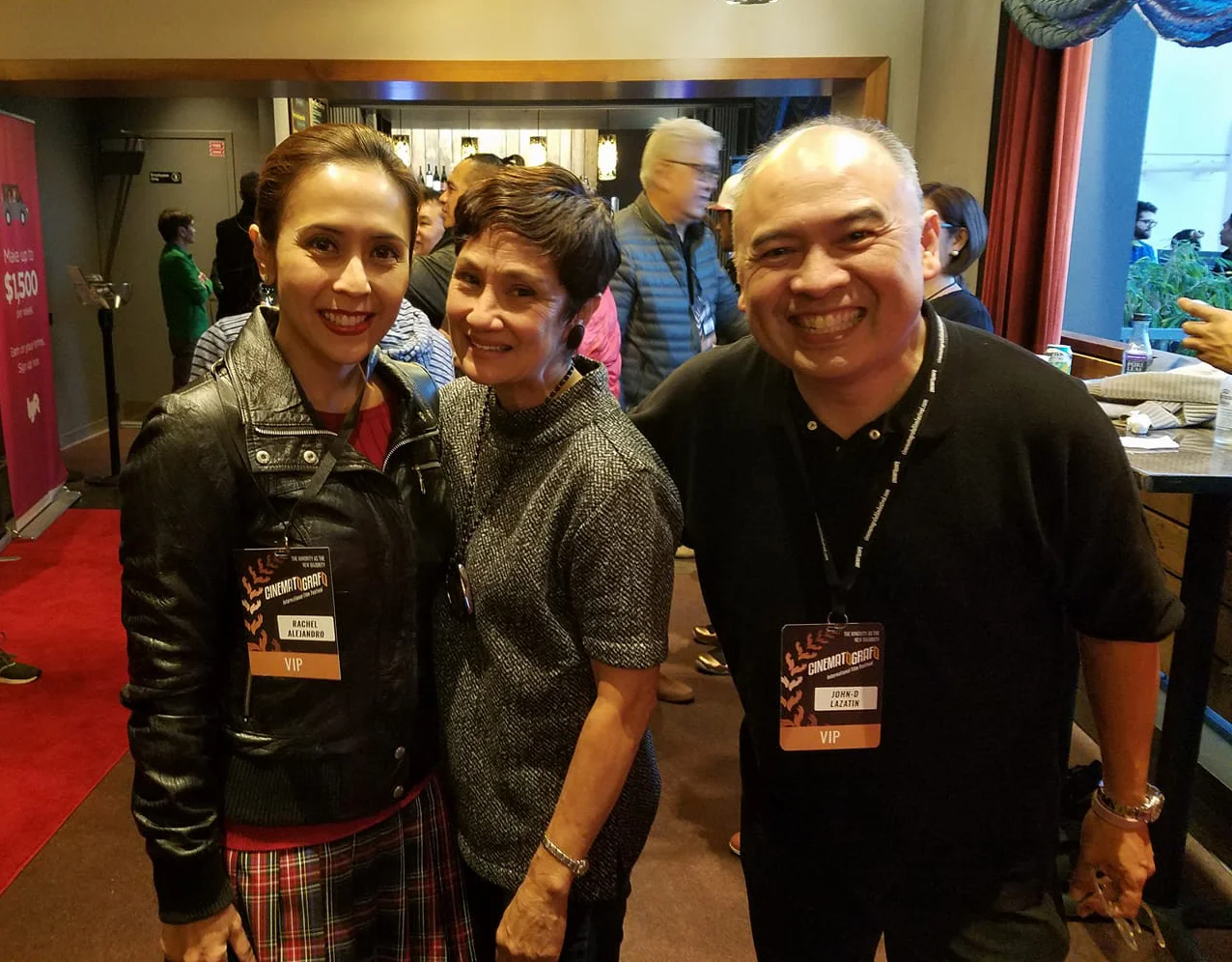 Rachel Alejandro, Jackie Catillejo-Guingona and Cinematografo John-D Lazatin (Photo by Raymond Virata)