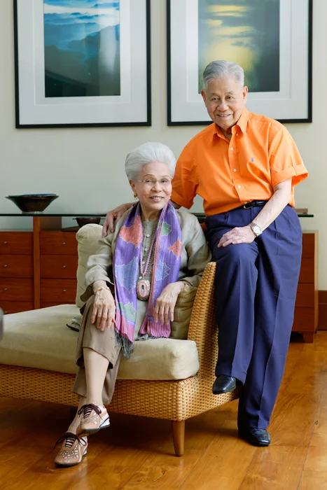 The couple in their twilight years, 2008. (Photo courtesy of the Siguion-Reyna family)