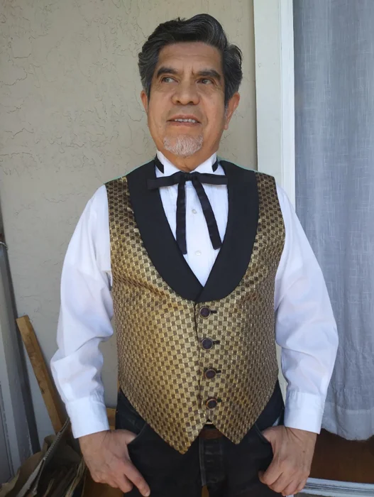 Voila! The author and vest at 70! “Place your bets, gentlemen . . .