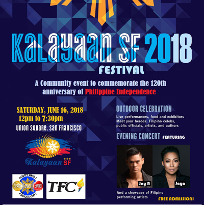 [PARTNER] Join Jay-R and Jaya at KalayaanSF 2018