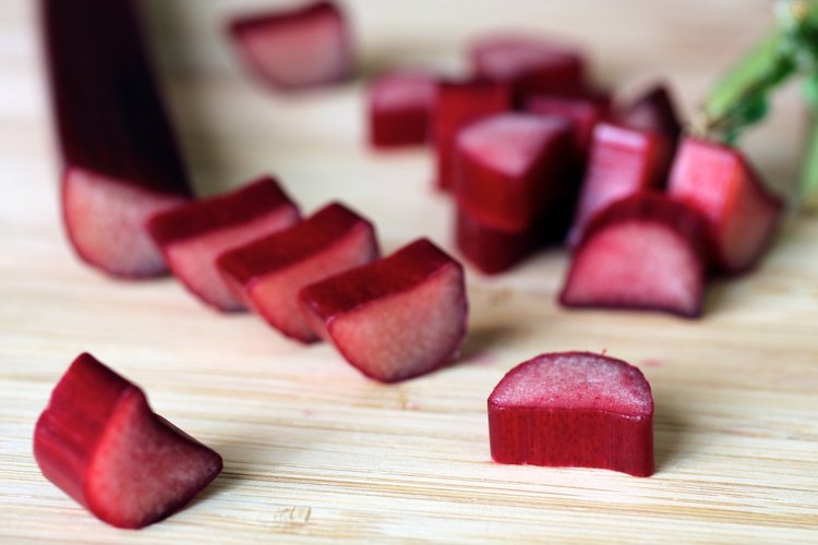 Sliced rhubarb (Source: Burnt Lumpia)