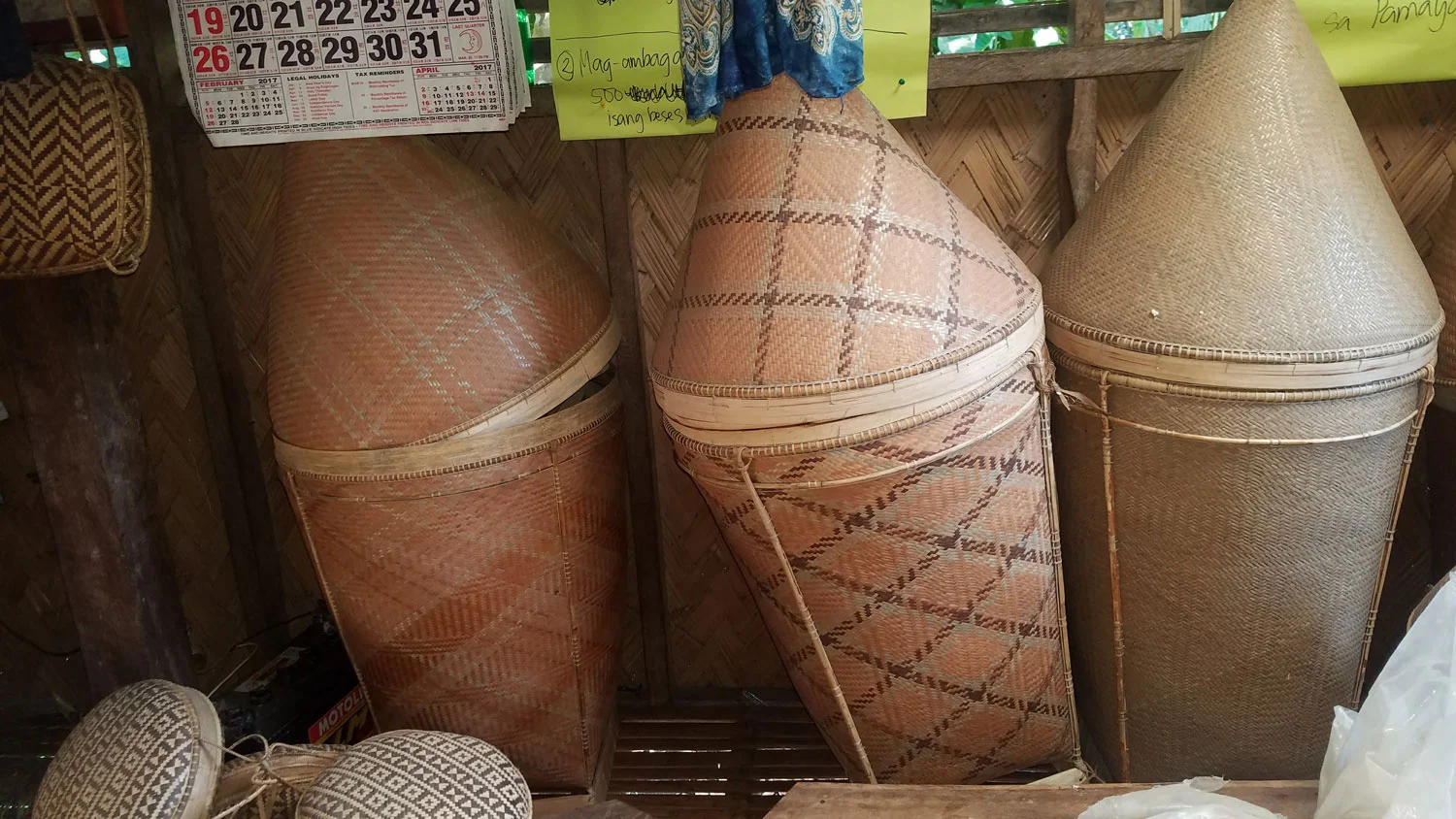 Pala'wan storage baskets. (Photo by Jill Stanton)