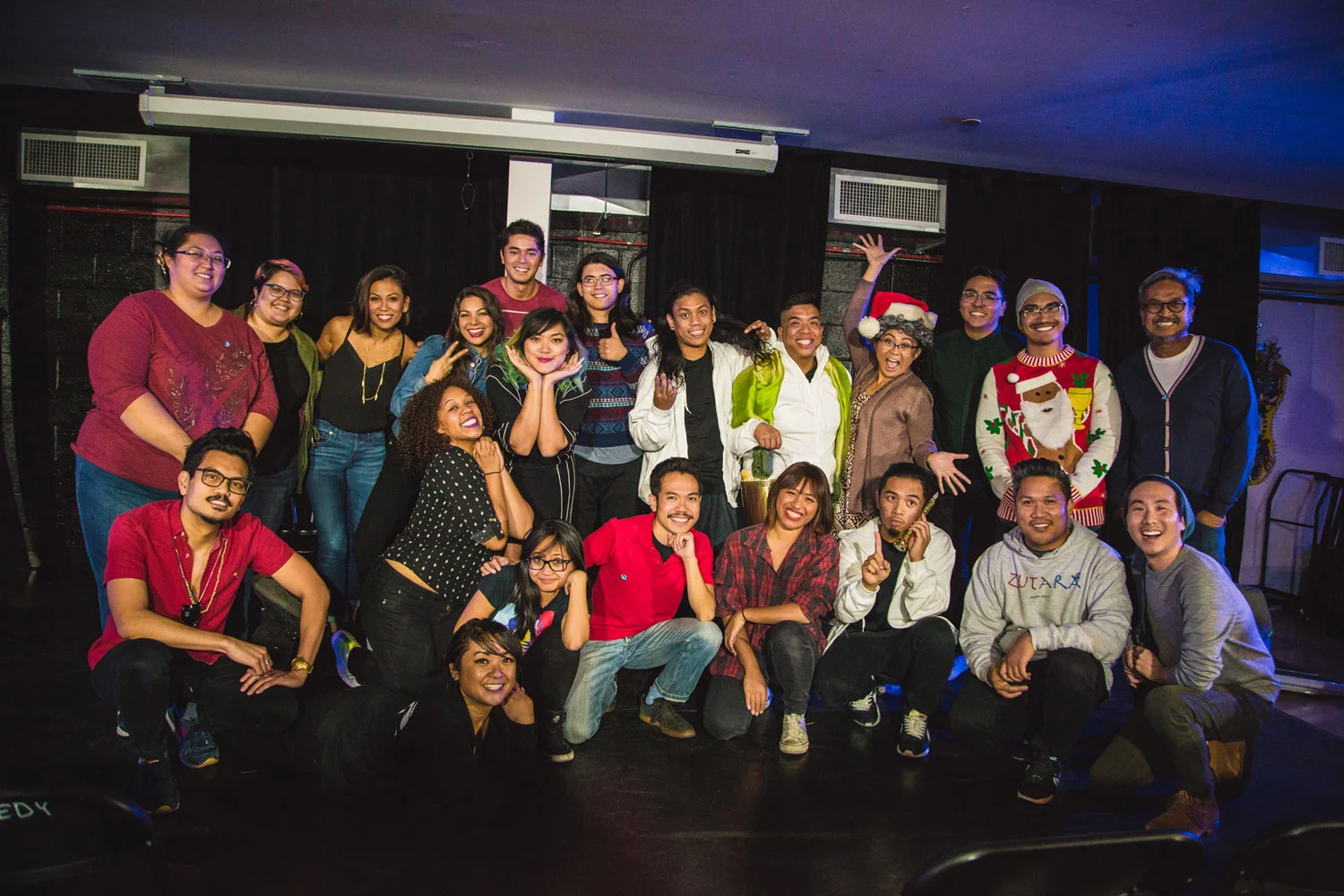 The cast of Filipino AF Pasko show, December 8, 2017
