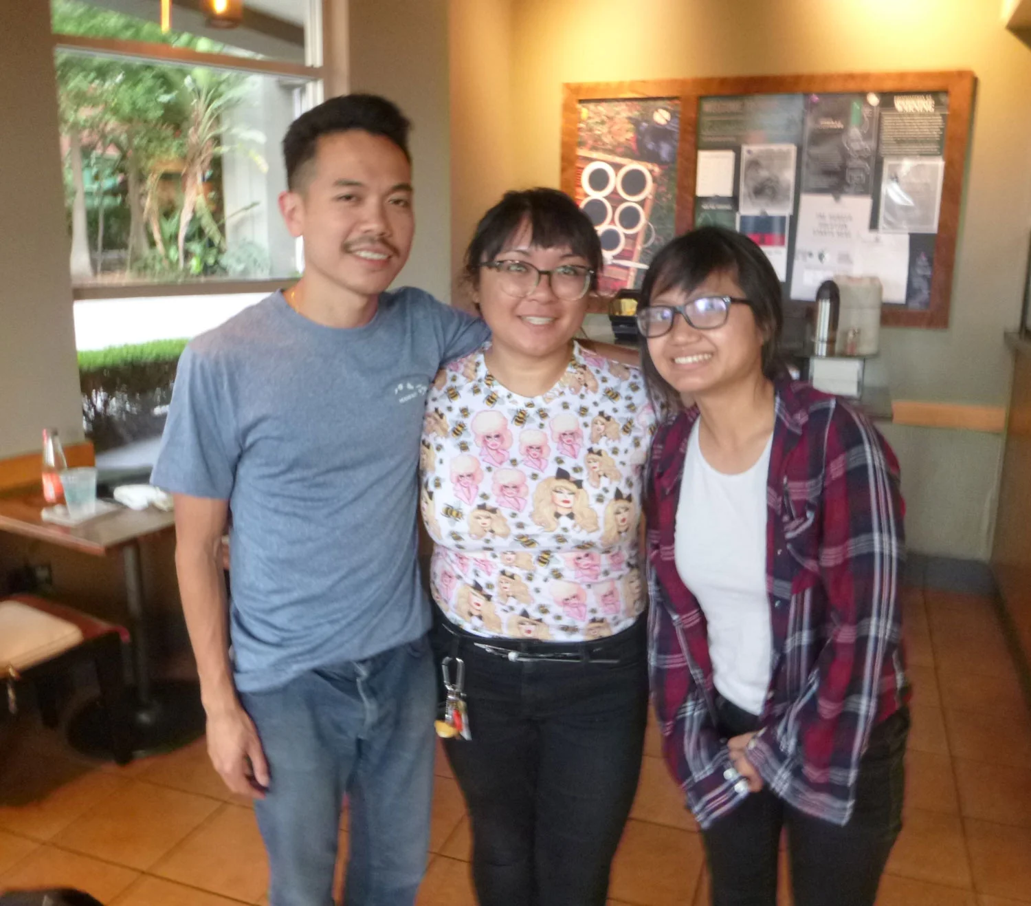 Erich Tamola , Allyn Pintal, and Joy Regullano in Santa Monica (Photo by Anthony Maddela)