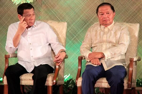 President Duterte and CFO Secretary Justice Francisco “Nick” Acosta