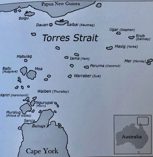 Map of Torres Strait
