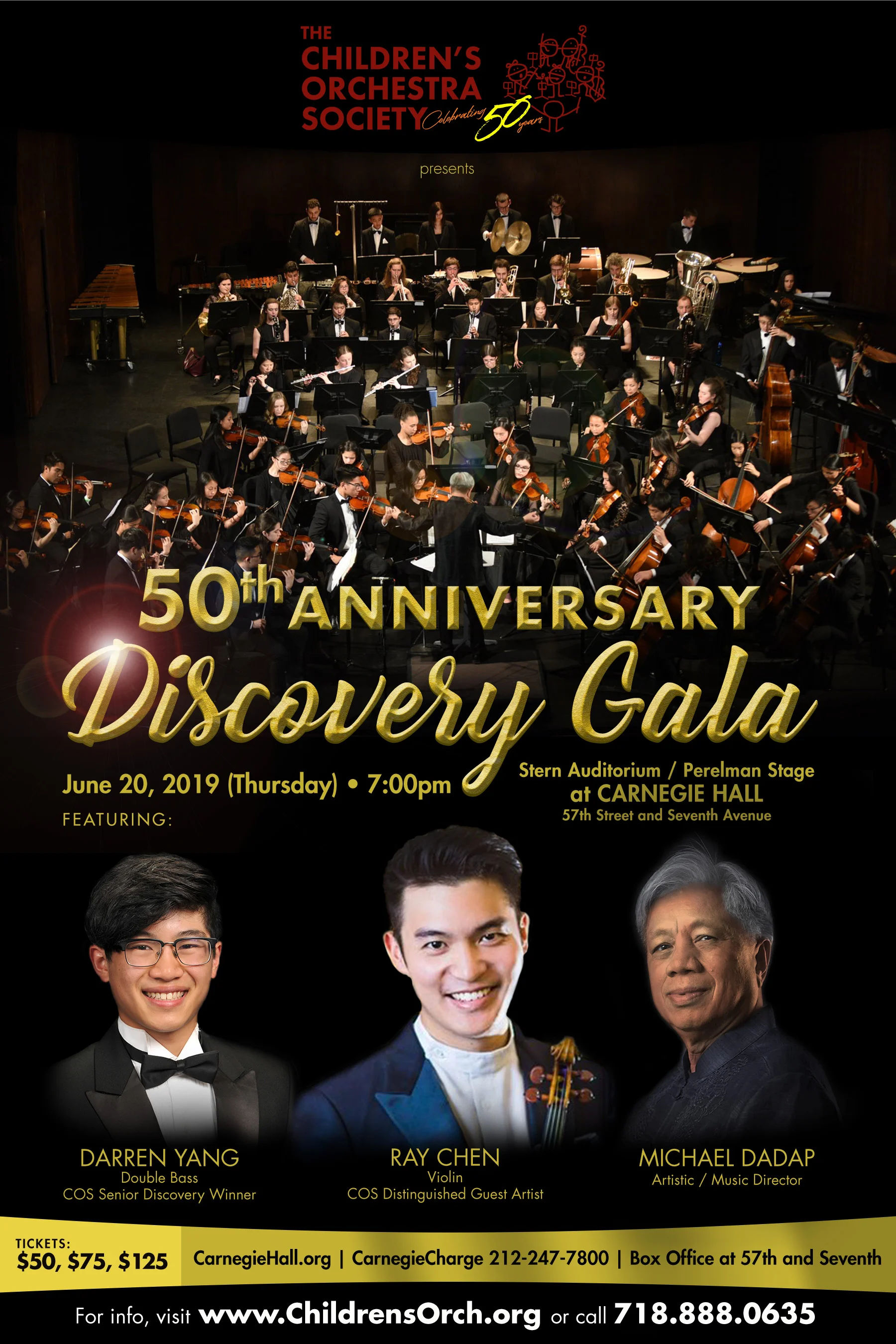 Ray Chen’s appearance is sponsored by COS parents Yao Yan, Gengwen Sun, Daniel and Sheila Chang.