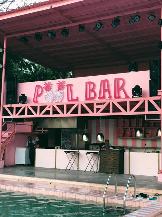 Closeup of the Pool Bar at Happy Beach (Source: Erielle Fornes)