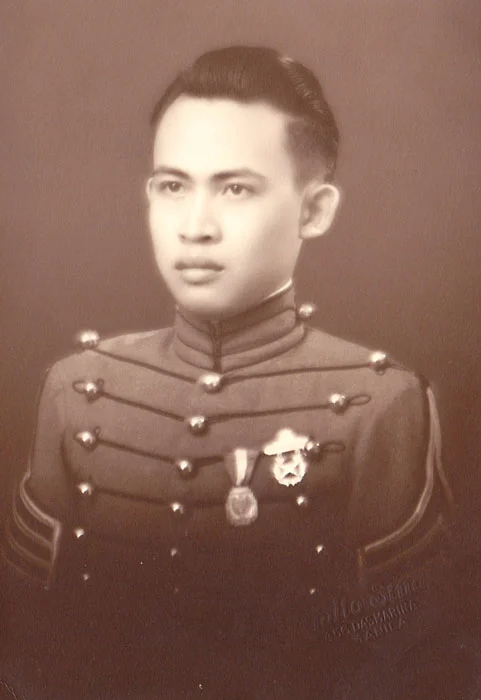 Tony Nieva as a cadet.