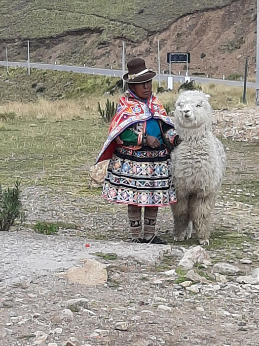 A woman and her alpaca (Photo by Bella Bonner)
