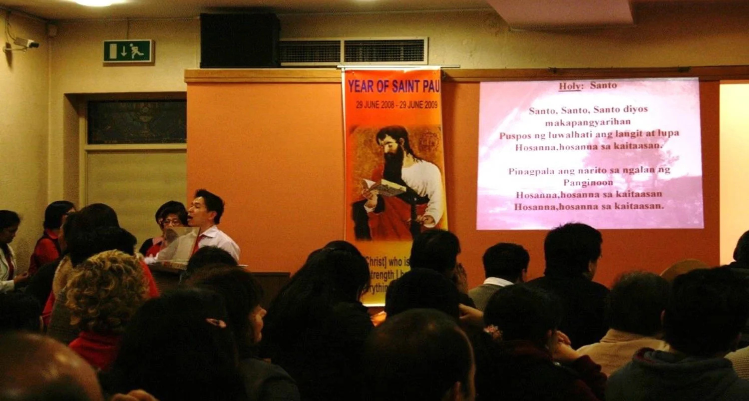 Simbang Gabi in Dublin, Blessed Sacrament Chapel, December 2009 (Photo by Diane Sabenacio Nititham)