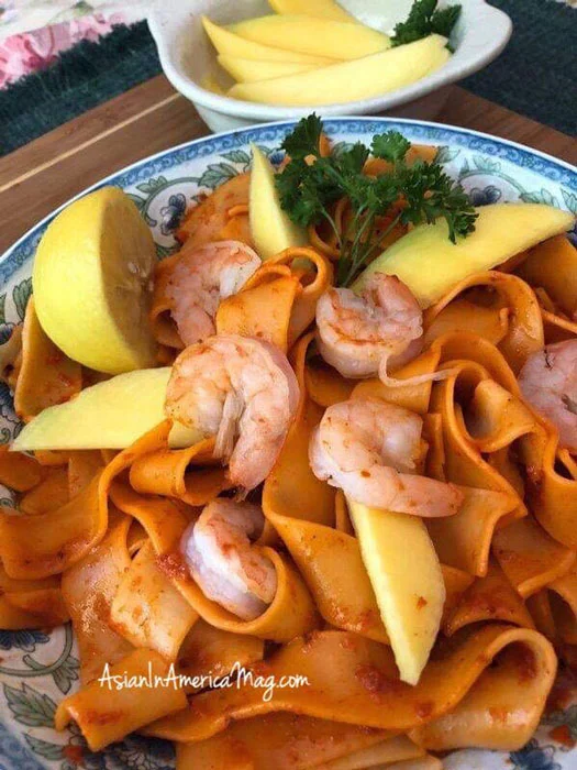 Pasta with Crab Paste - Taba ng Talangka (Photo by Elizabeth Ann Quirino)
