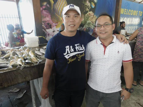 Modesto Oloya and Rick Gatigan (Photo by Rey E. de la Cruz)