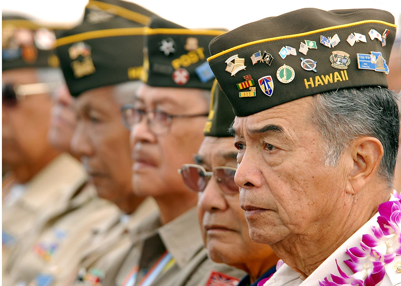 Filipino American veterans attend “Araw ng Kagitingan” ceremonies at the National Memorial Cemetery of the Pacific (Photo by Mass Communication Specialist 1st Class Michael Hight)