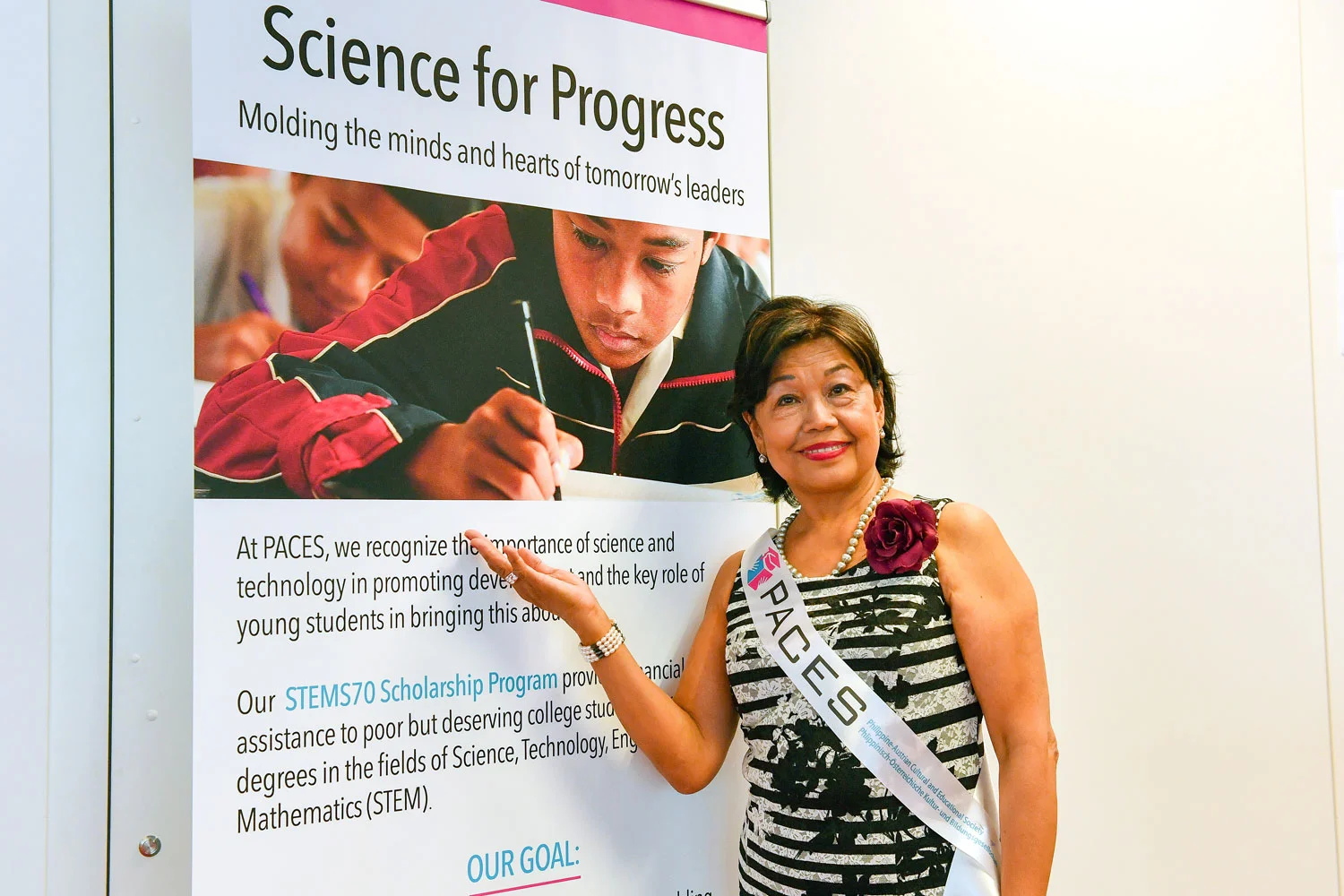Malou Reininger heads PACES, which aims to support STEM graduates in the Philippines.