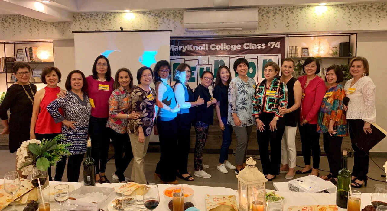MC74 Core Group members Mawie Yan Aglipay, Odette Ong, Susan de Leon-Syquia, Annie Luna-Trias, Bong Agcaoili-Garrovillo, Maria Nimfa Fallarme-Ronson, Nena Villavicencio, Millie Sta. Maria Thomeczek, Michelle Ileto-de Belen, Linda Reyes-Geraldez, Edy Montecastro-Lim, Marilyn Aberilla-Mayoralgo, Emily Siy, Ninay Manzana-Villanueva, Caling Tanco-Young and Menchu Genato-Henson coordinate three days celebrating sisterhood.