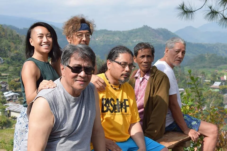 Back : Lauren Benetua, Tony Remington. Front : Luis (Lou) Syquia, Tony Robles, Manong Sapi Bawer, Oscar Penaranda (Photo used with permission of Tony Remington)