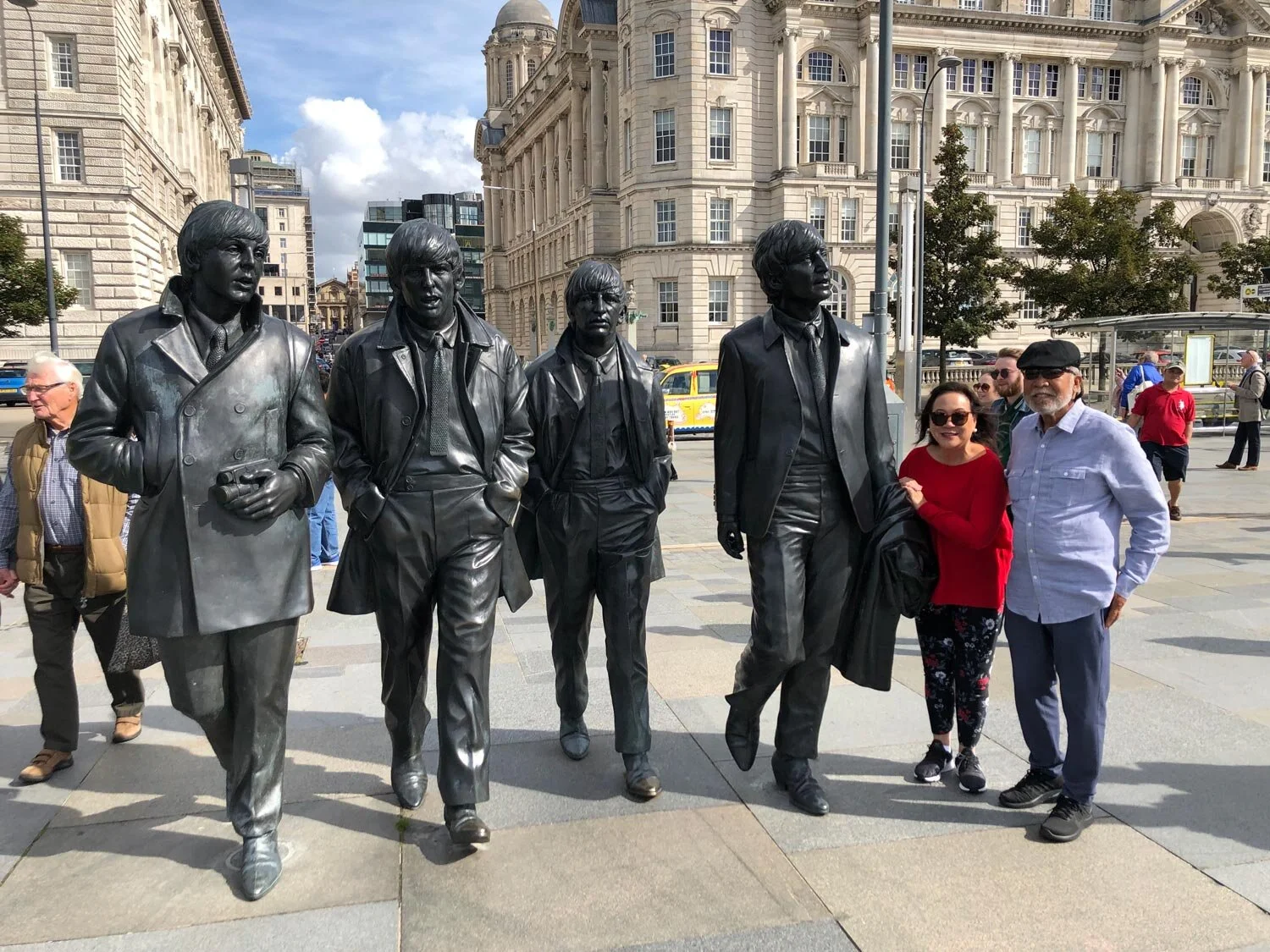 The Beatles statue on the Liverpool waterfront (Photo courtesy of Lloyd LaCuesta)