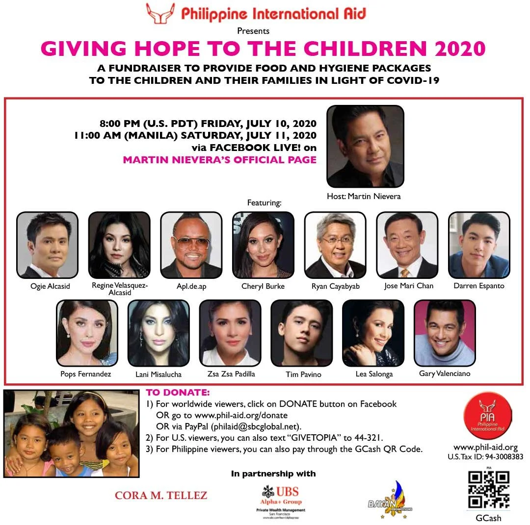 [PARTNER] Giving Hope to the Children 2020, an Online Fundraiser