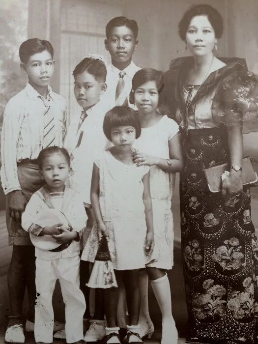 Climaco family in 1930s (Cesar is on the left) (Source: Climaco family archive)