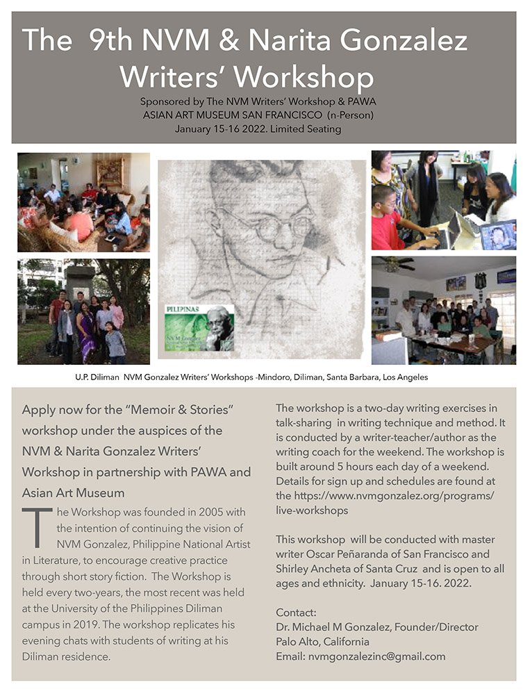 9th NVM & Narita Gonzalez Writers' Workshop