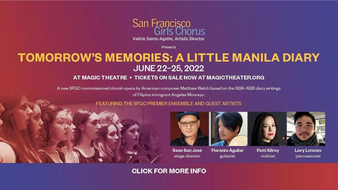 World Premiere Filipino Choral-Opera from San Francisco Girls Chorus (SFGC)