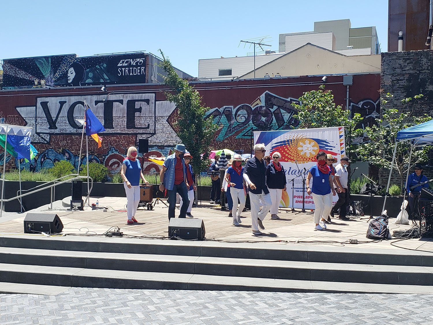 Line Dancing at Kalayaan SF