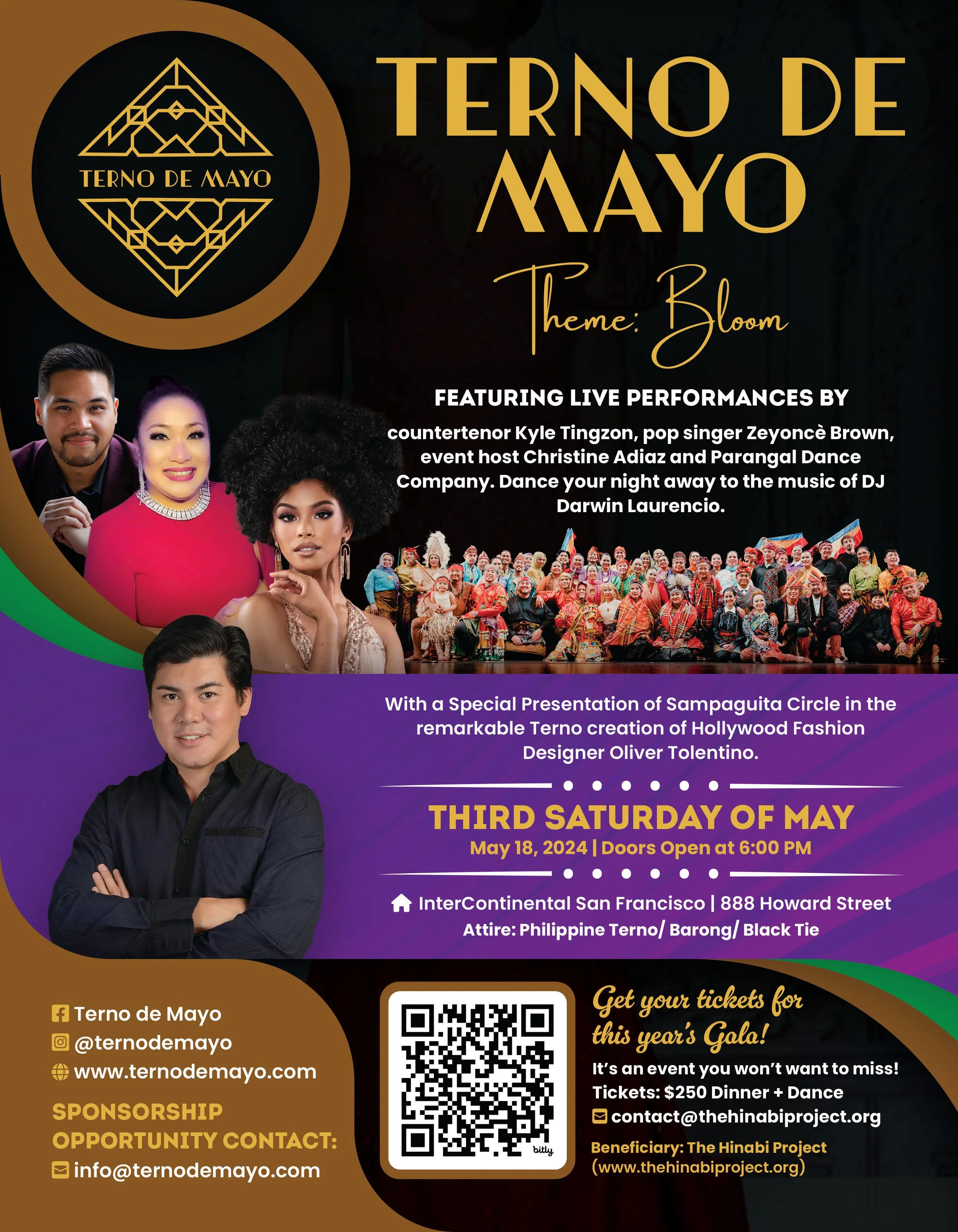 Terno de Mayo's Gala on Saturday, May 18, 2024, to benefit THP