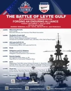 Battle of Leyte Gulf 80th Anniversary - Forging an Enduring Alliance on Sept. 17