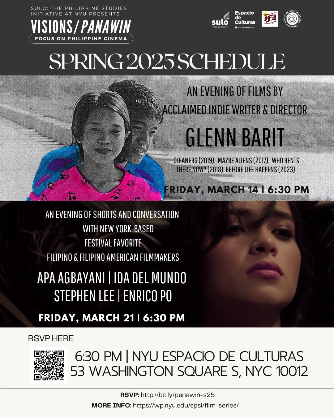 Sulo: Visions/Panawin Spring 2025 Schedule