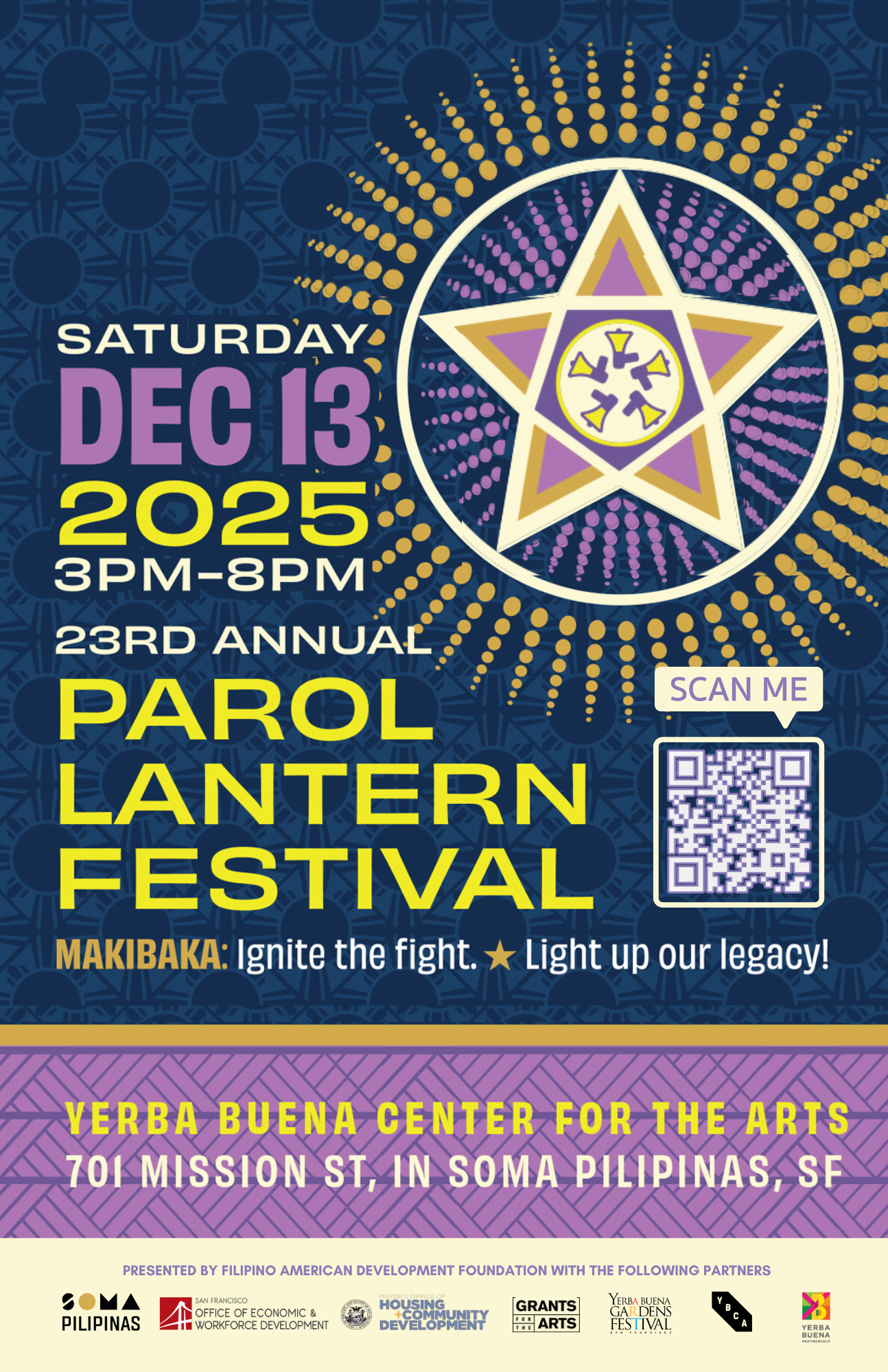 The 23rd Annual Parol Lantern Festival Returns on Saturday, December 13 at YBCA!