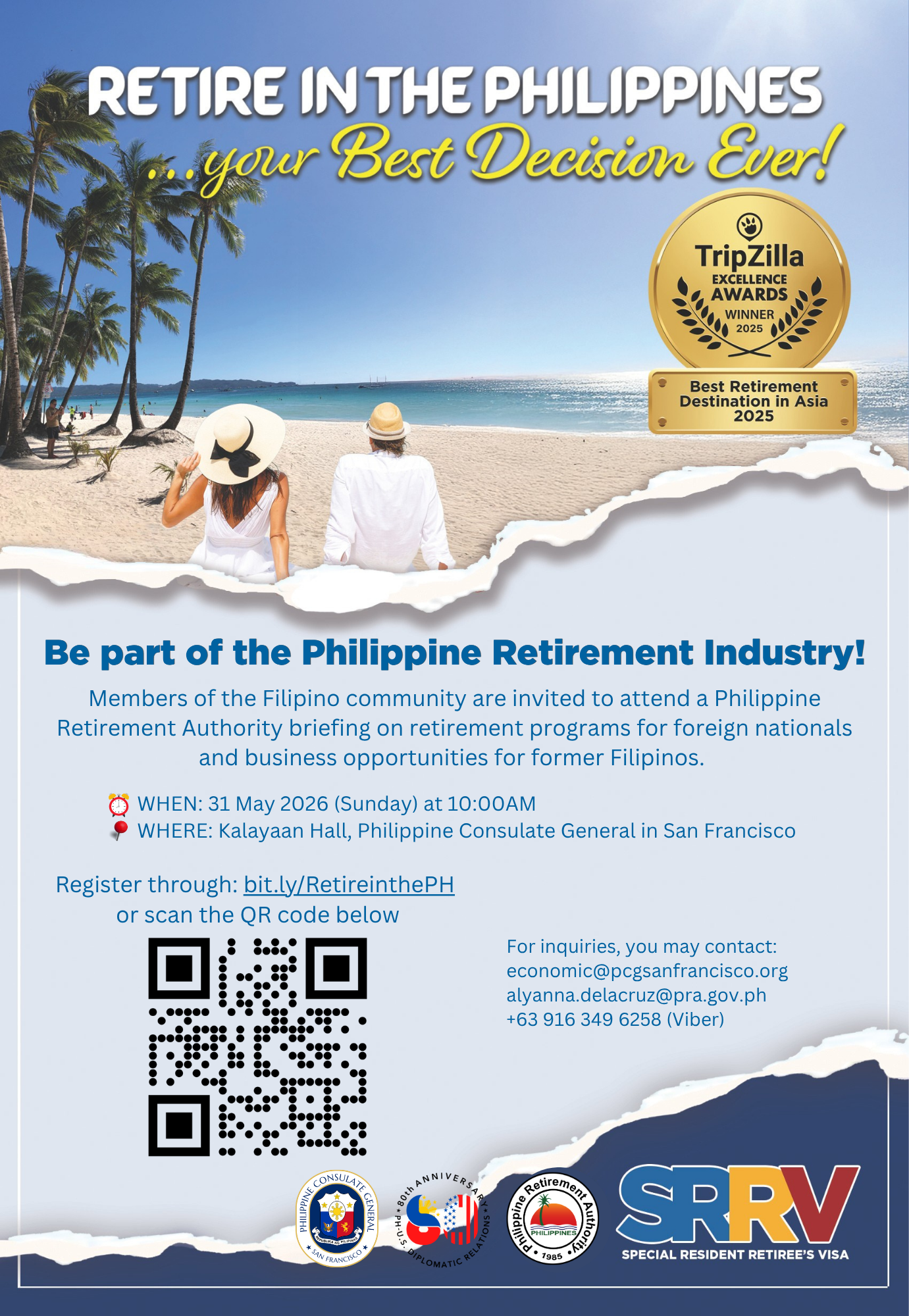 [INVITATION] Filipino Community Briefing &amp; Orientation on SRRV