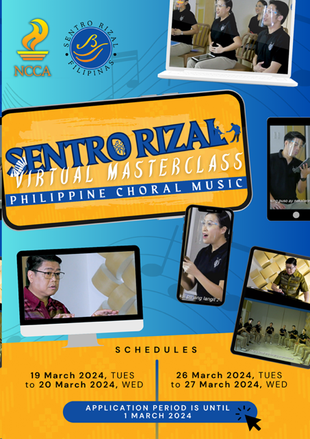 [Invitation] 2024 Sentro Rizal Virtual Masterclass with the Philippine ...