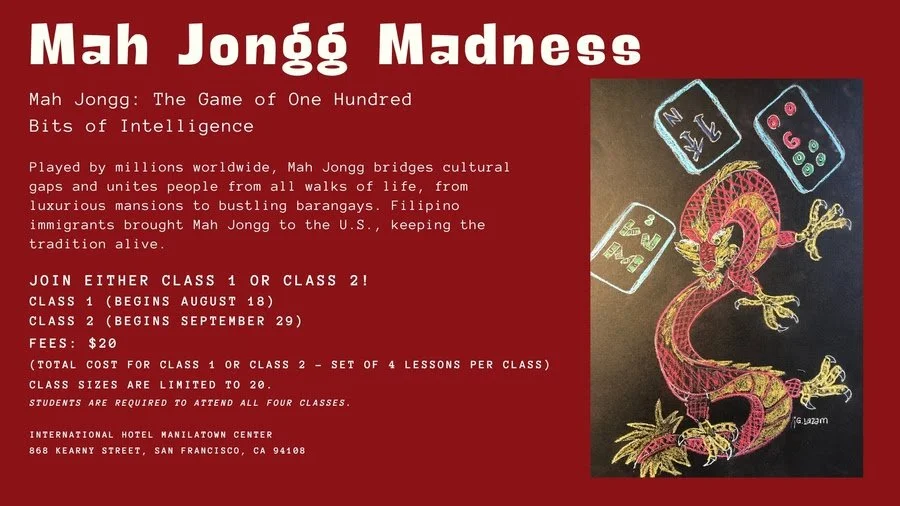 Mahjong Madness Classes Start August 18th — Positively Filipino ...