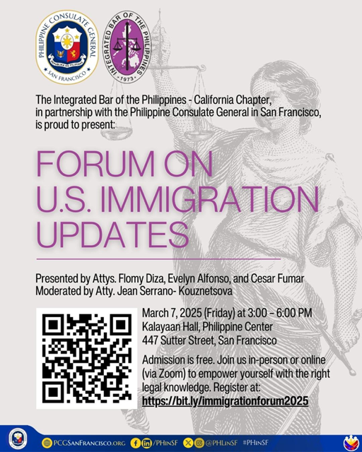 Join Us for a Forum on U.S. Immigration Updates — Positively Filipino ...