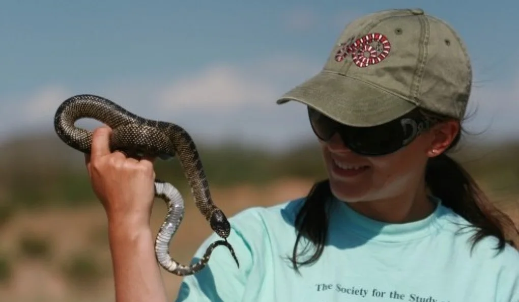Herpetologist Dr. Sara Ruane (right)