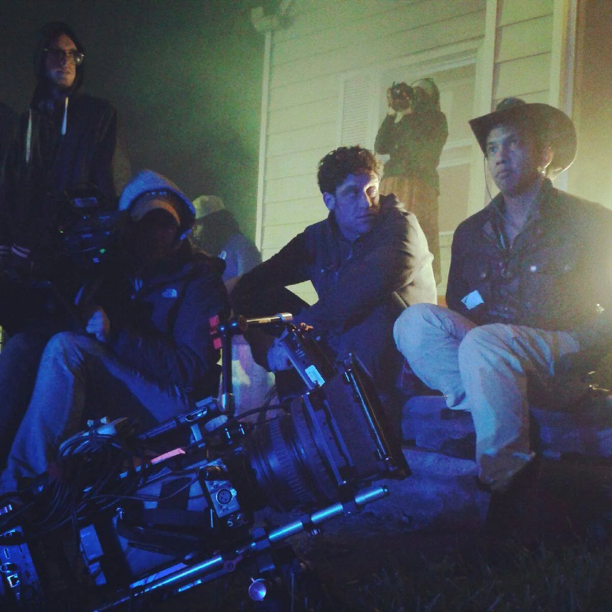 A Sony F3 with a CineAlta 85mm, on a film set that just ran out of coffee, and the crew that just found out. Photo Petra Bakos