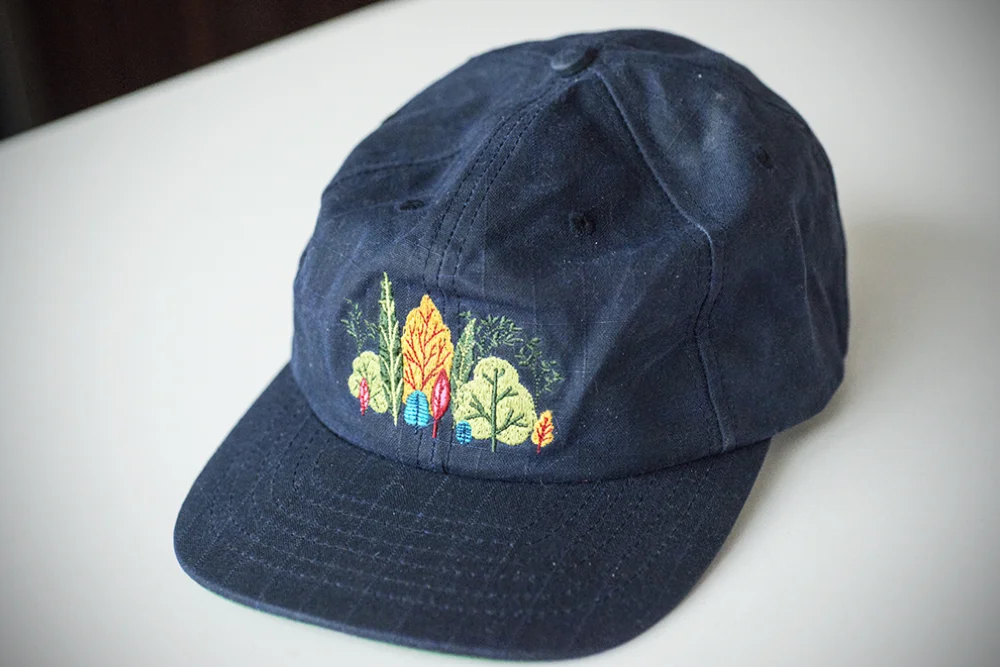 The Mosley Foliage 6-Panel, made in Canada out of waxed gridlock cotton canvas