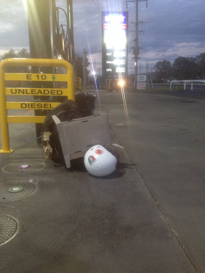 "Brisbane - Will pay"